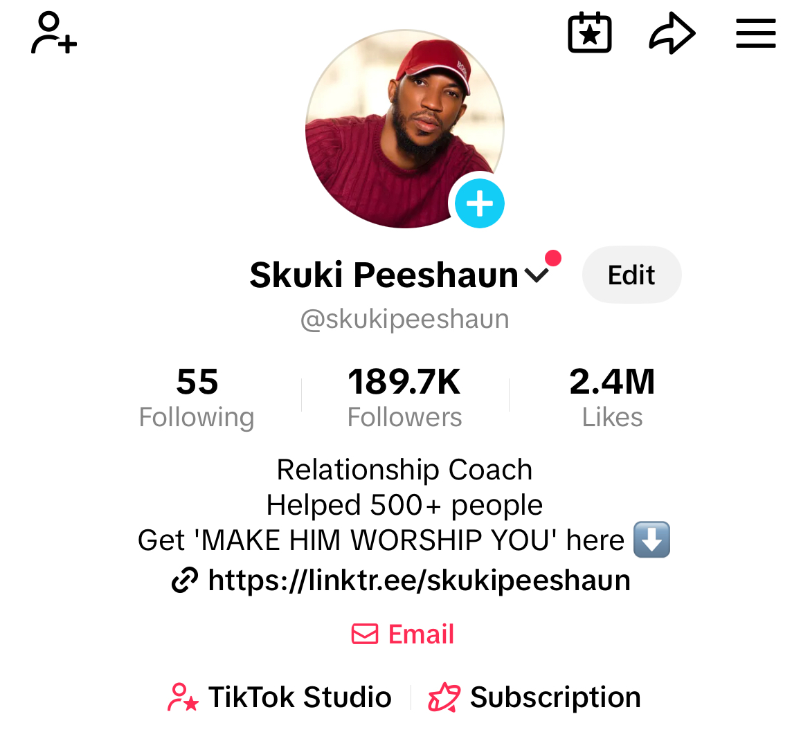 TikTok page 